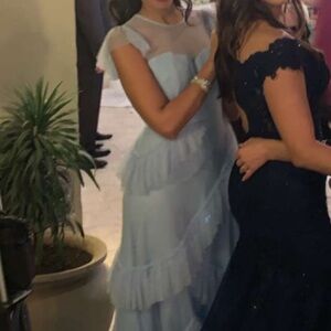 Elegant Blue Maxi Dress